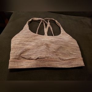 Lululemon Sports Bra, Multi pale pink, size 4